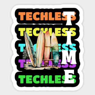 Techless Time TShirt Sticker